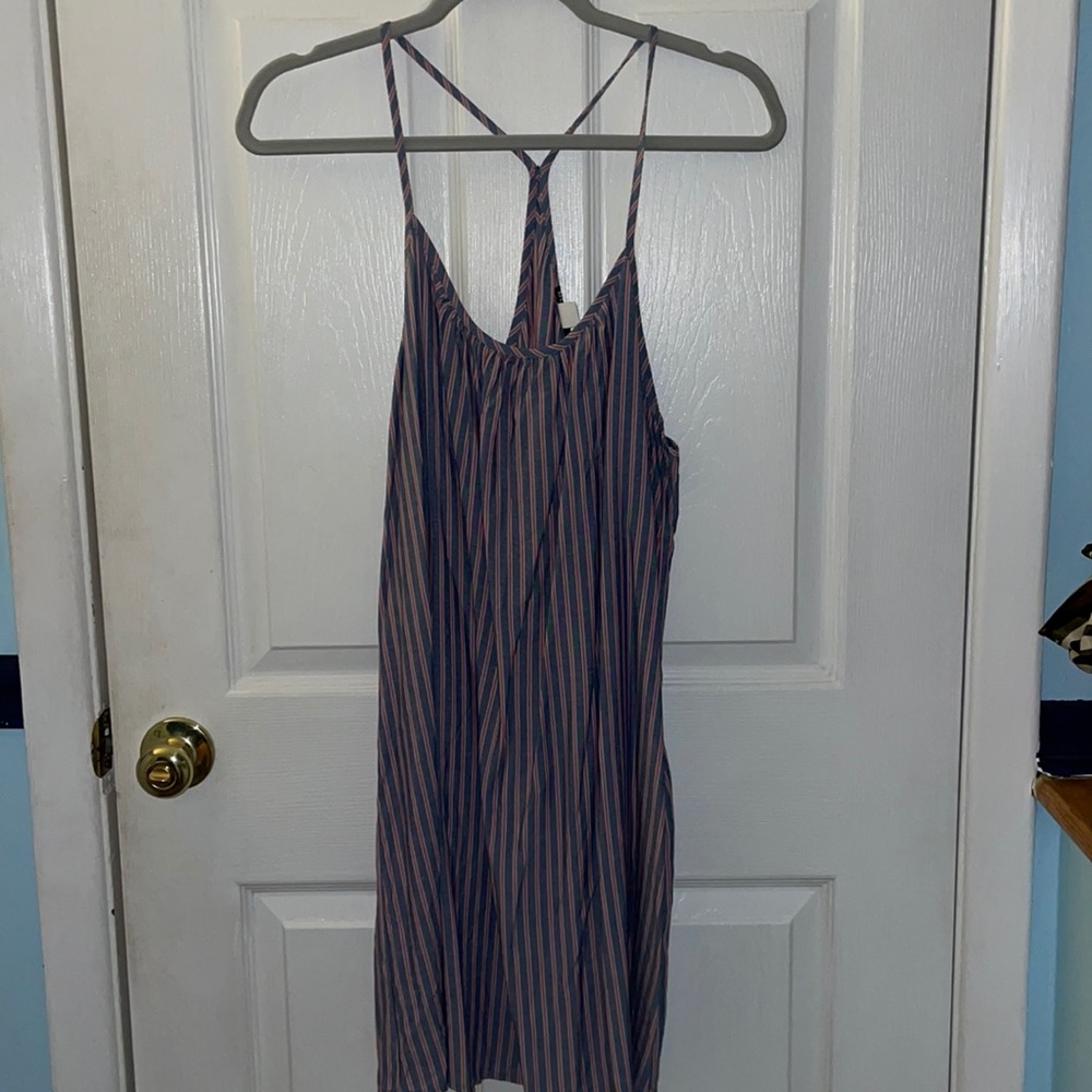 BDG Blue and Pink Striped Loose Dress